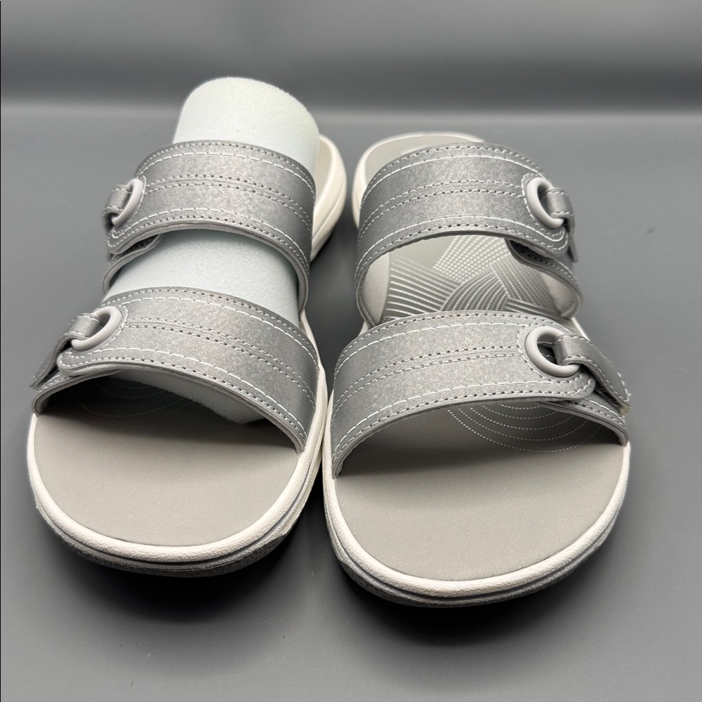 Clarks Cloudsteppers Adjustable Slide Sandals - B… - image 2